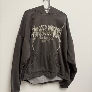 Dark Gray Graphic Hoodie